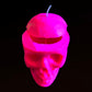 Neon Loadable Skull Candle + Influence Thoughts + Hoodoo + Voodoo + Conjure + Glows under Blacklight