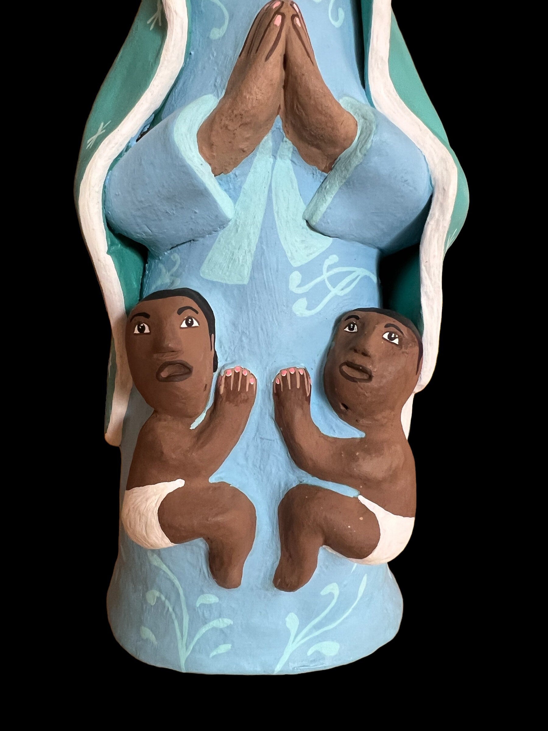 Virgen de Guadalupe Statue + Tonantzin + Blessed + Traditionally Handcrafted from Mexican Clay + One of a Kind + La India + Hecho en Mexico