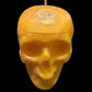Loadable Skull Candle with Imprint + 24K Gold + Sterling Silver + Influence Thoughts + Mental Health