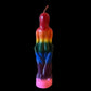 Female Rainbow Figure Candle + LGBTQI Pride + Lesbian + Bisexual