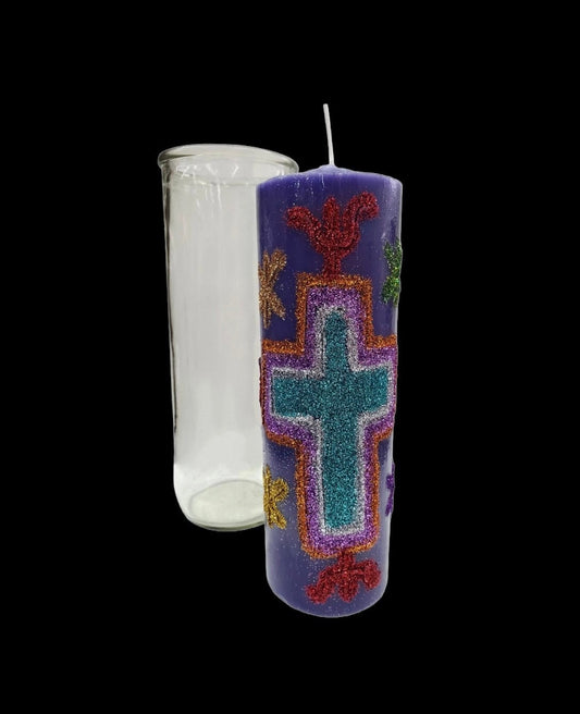 New Year’s Blessings Hand-Carved Candle + Abundance + Prosperity + Love + Money + Health + Luck
