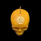 Loadable Skull Candle with Imprint + 24K Gold + Sterling Silver + Influence Thoughts + Mental Health