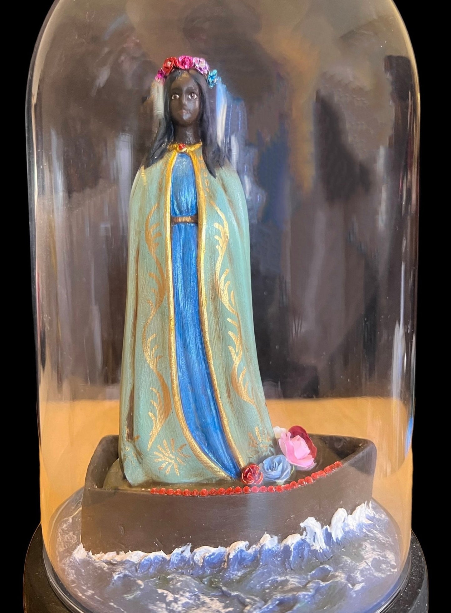 Saint Sarah Statue + Sara-la-Kâli + Romani + Gypsy + One of a Kind + Handcrafted + Made by Lukumi & Haitian Vodou Initiate