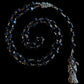 Santa Muerte Negra Rosary + Protection + Reversing + Witchcraft + Blessed + Sterling Silver Plated Chain + Handcrafted + Rosario