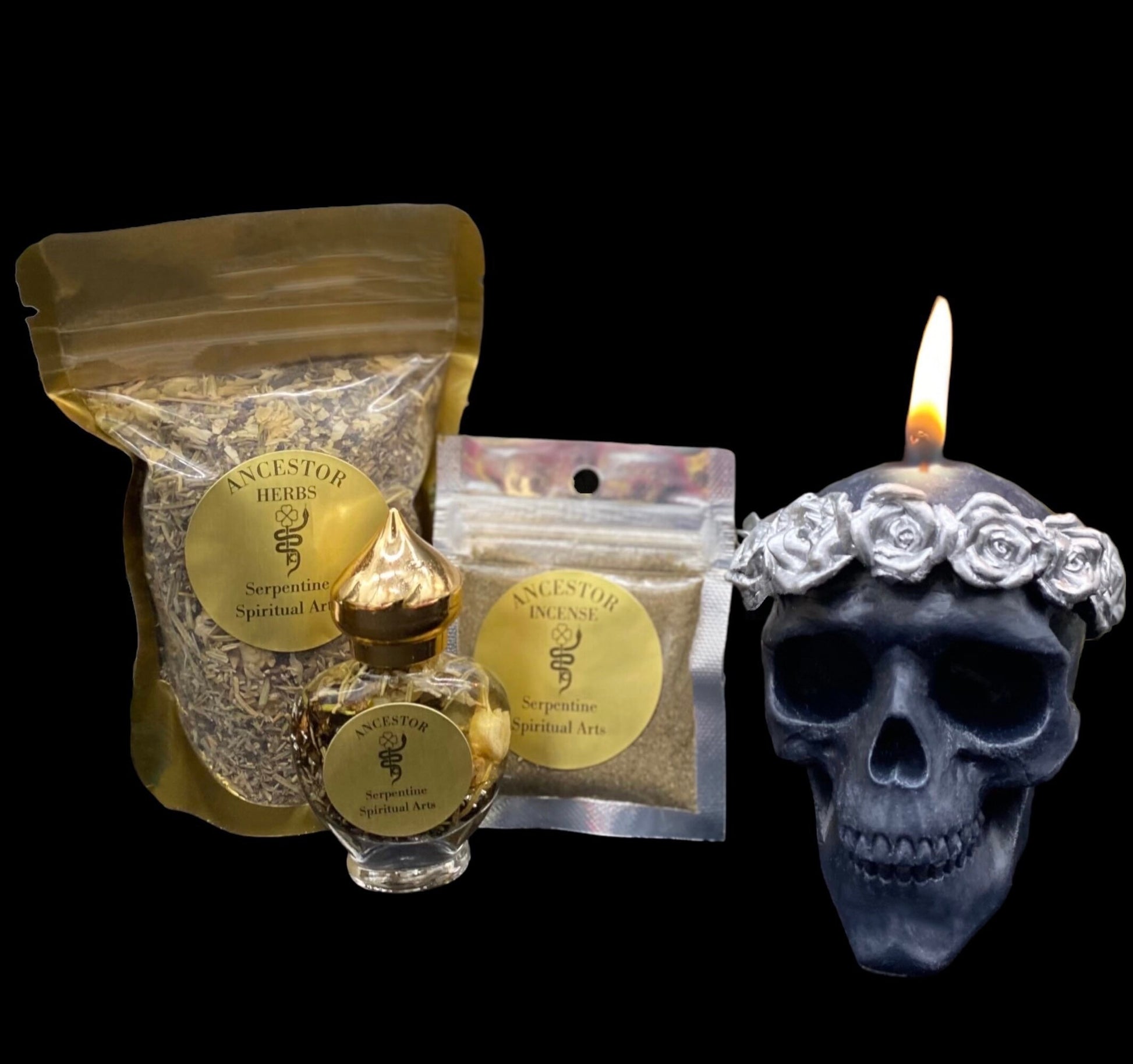 Ancestor Ritual Set + Espiritismo + Veneration + Dia de los Muertos + Samhain + All Souls’ Day + Healing + Elevation + Communication