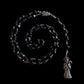 Santa Muerte Negra Rosary + Protection + Reversing + Witchcraft + Blessed + Sterling Silver Plated Chain + Handcrafted + Rosario
