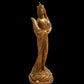 La Fortuna Figure Candle + Tyche + Abundantia + Luck + Money Drawing + 24K Gold Leaf + Sterling Silver + Roman & Greek Goddess