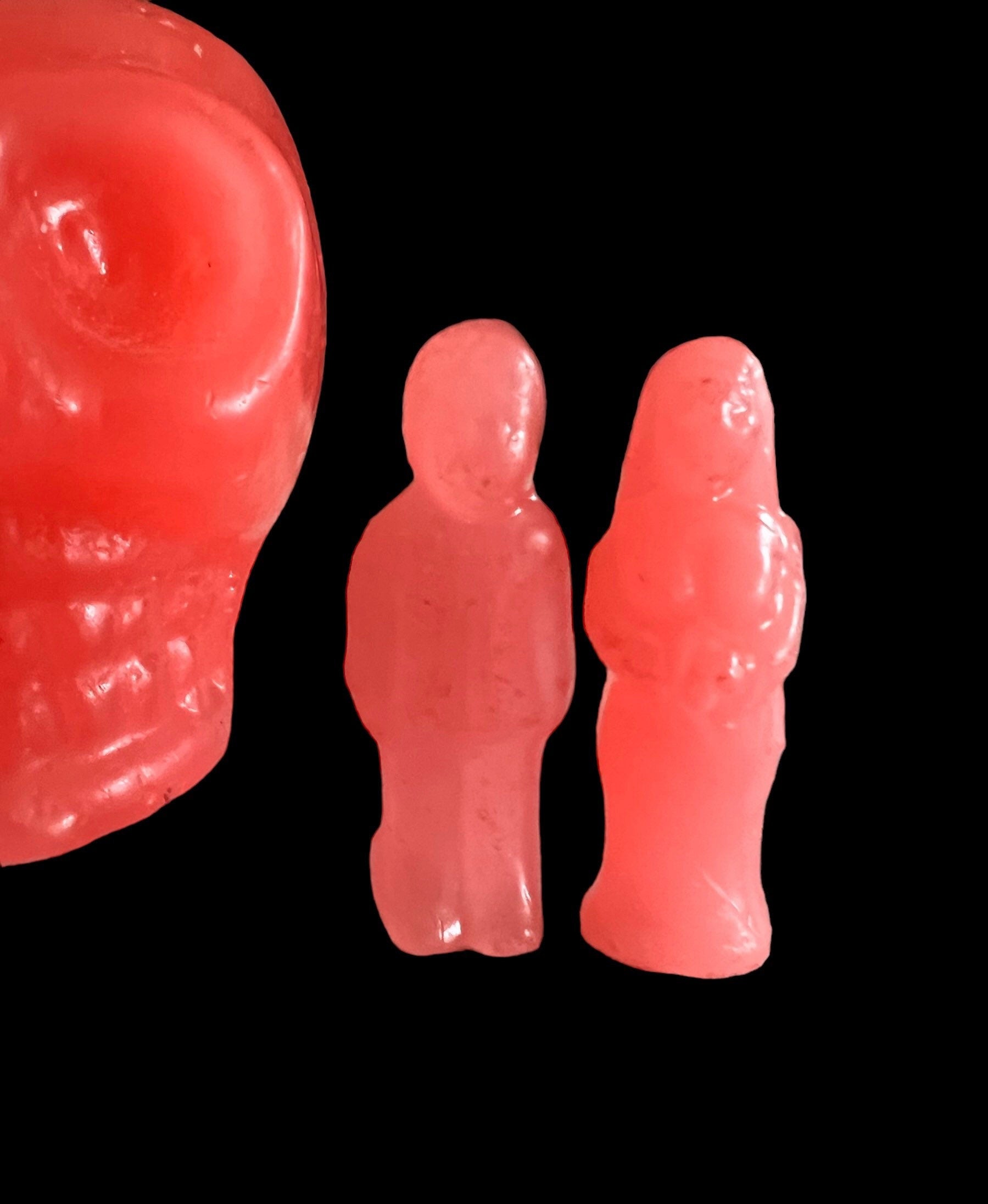 RARE Loadable Skull Candle with Couple + Lovers + Bride & Groom + Binding + Marriage + Influence Thoughts + Hoodoo + Voodoo + Conjure