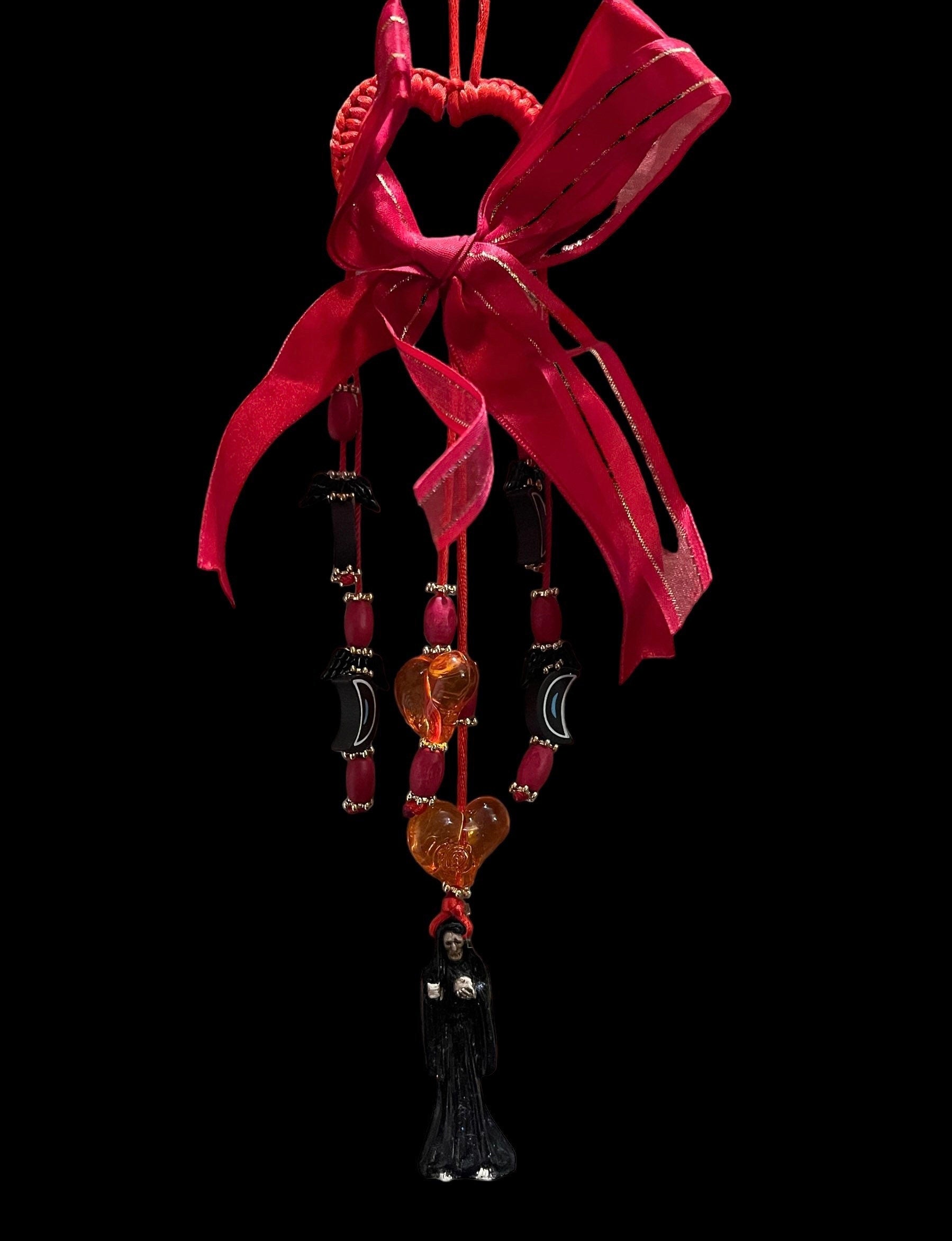 Santa Muerte Negra Protection Amulet + Blessed + Made in Mexico