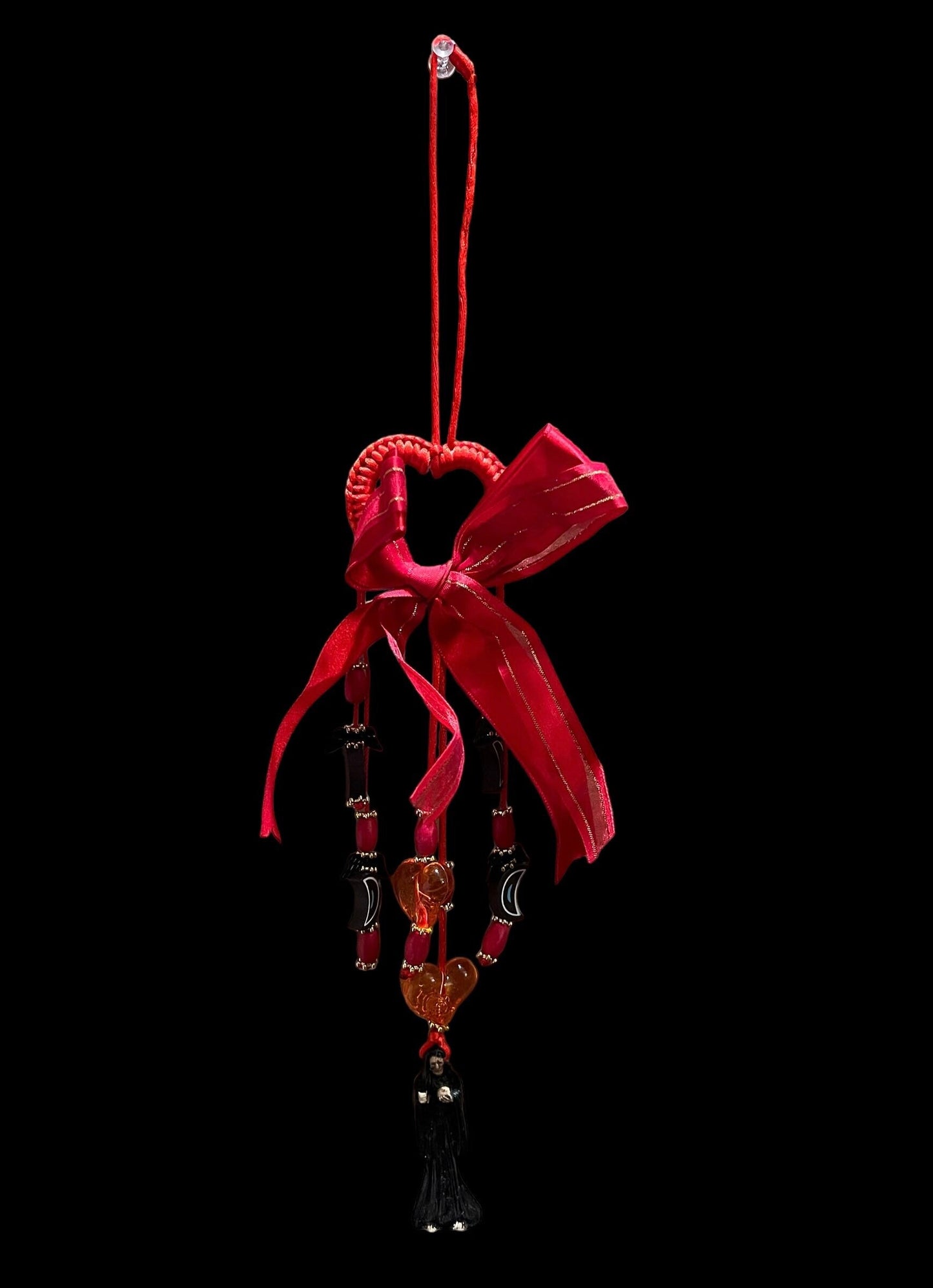 Santa Muerte Negra Protection Amulet + Blessed + Made in Mexico