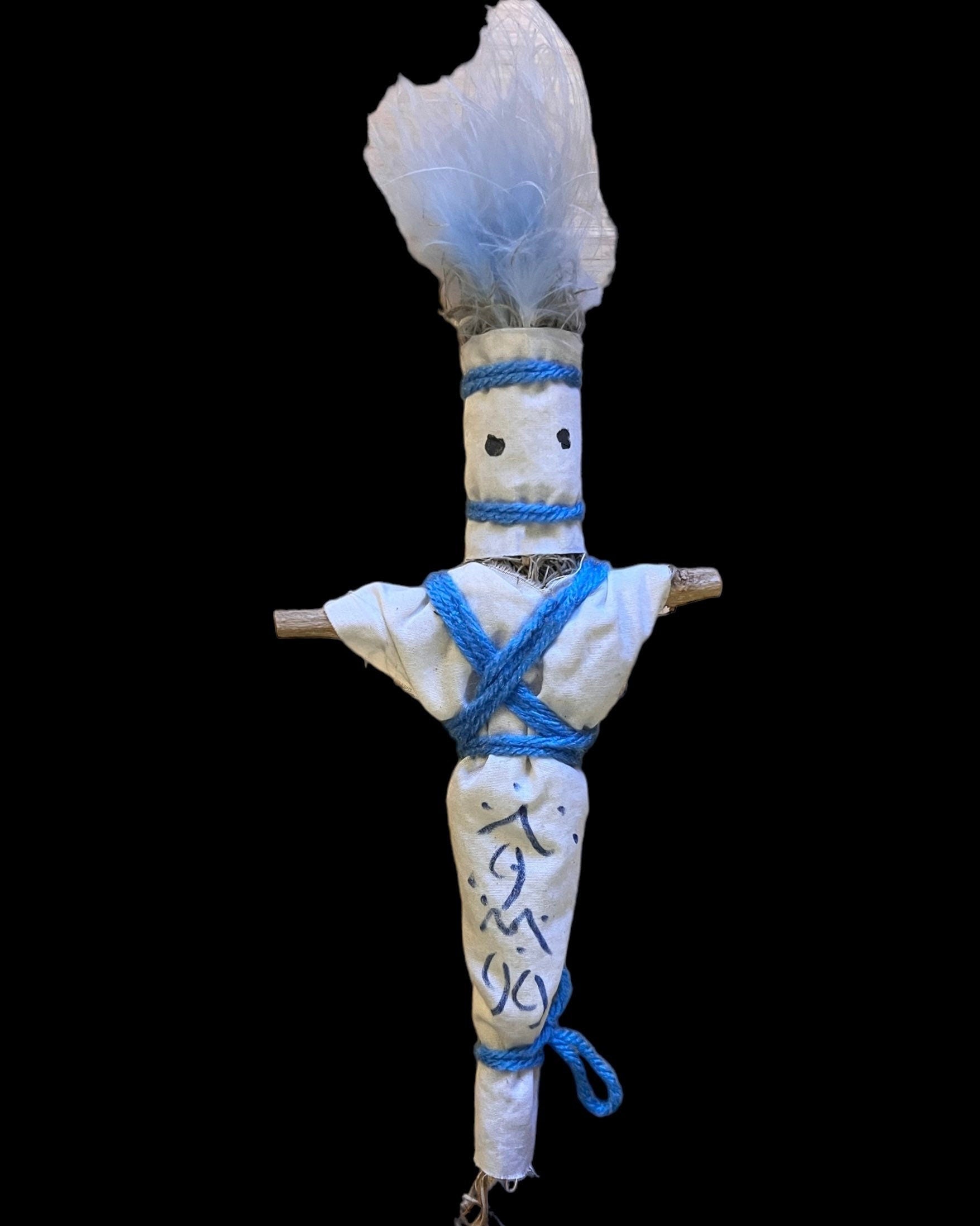 Peace & Protection Veve Voodoo Doll + New Orleans + JuJu + Blessed + Hoodoo + Conjure + Handcrafted