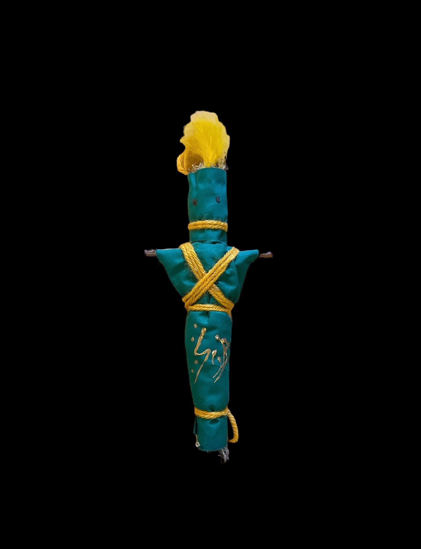 Money & Good Luck Veve Voodoo Doll + New Orleans + JuJu + Blessed + Hoodoo + Conjure + Handcrafted
