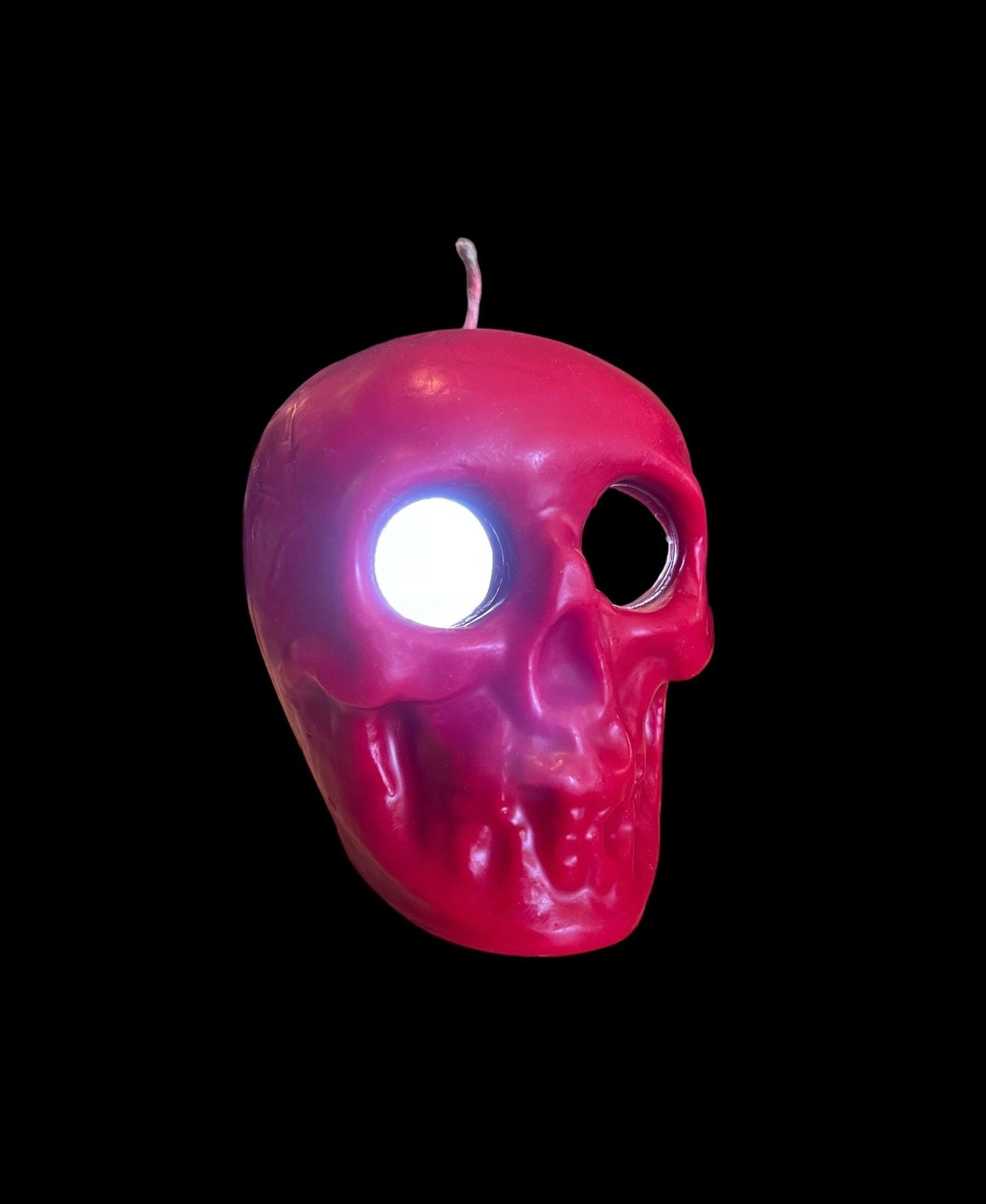 Skull Candle with Mirror Eyes + Reversing + Revealing + Mirror Work