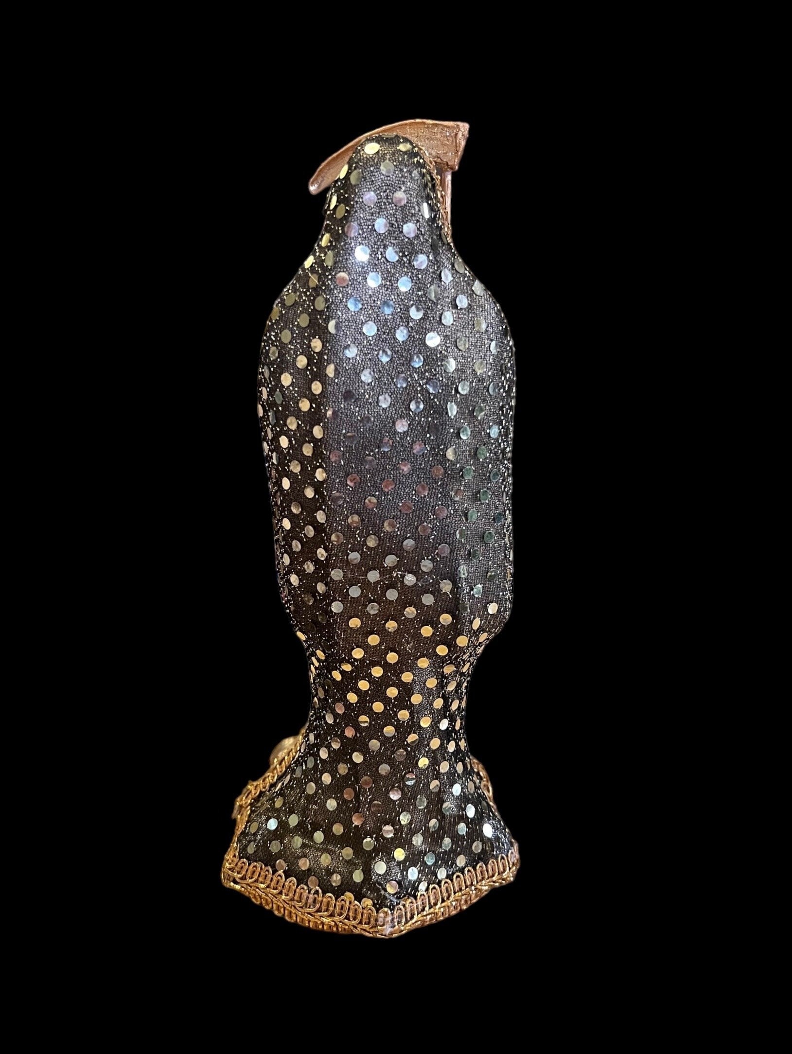Santa Muerte Dorada Statue + 10” + Fixed and Baptized on Feast Day + 24K Gold