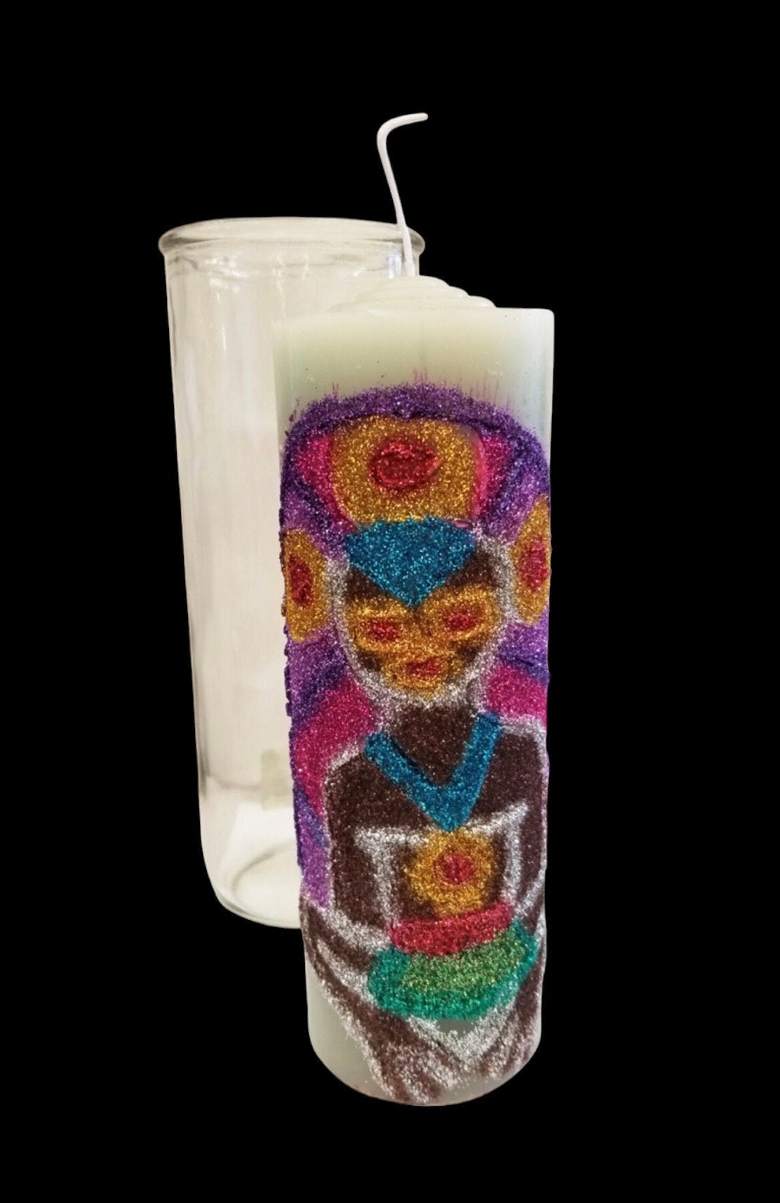 Indio Protection Hand-Carved Candle + Abundance + Blessings + Indian Spirit Guide + Indigenous + Native American