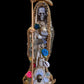 Santa Muerte Dorada Statue + 8” + Fixed and Baptized on Feast Day + 24K Gold