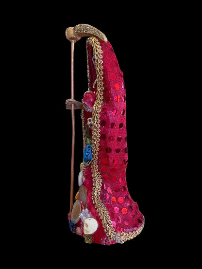 Santa Muerte Roja Statue + 8” + Love + Money + Fixed and Baptized on Feast Day