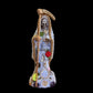 Santa Muerte Blanca Statue + Green + 24K Gold + Baptized + Fixed + Made in Mexico