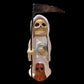 Santa Muerte Blanca Statue + Mictecacihuatl + Mictlantecihuatl + Traditionally Handcrafted from Mexican Clay + 1 of a Kind + Made in Mexico