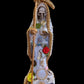 Santa Muerte Blanca Statue + Green + 24K Gold + Baptized + Fixed + Made in Mexico