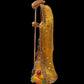 Santa Muerte Amarilla Statue + Yellow + 7” + Fixed and Baptized on Feast Day + 24K Gold
