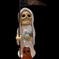 Santa Muerte Blanca Statue + Mictecacihuatl + Mictlantecihuatl + Traditionally Handcrafted from Mexican Clay + 1 of a Kind + Made in Mexico