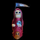 Santa Muerte Roja Statue + Mictecacihuatl + Mictlantecihuatl + Traditionally Handcrafted from Mexican Clay + One of a Kind + Made in Mexico