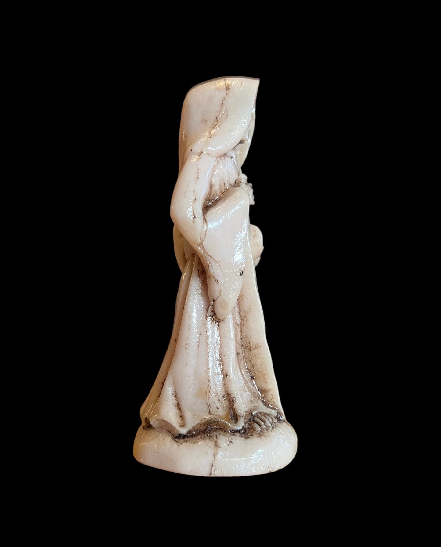Santa Muerte Justicia de Hueso Statue + Justice + Baptized + Blessed + Fixed + Made in Mexico