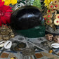 Two-tone Skull Candle with Mirror Eyes + Reversing + Uncrossing + Revealing + Mirror Work + Baron del Cemeterio