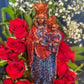 Large Ezili Danto Candle + Erzulie Dantor + Zilí Dantó + 24K Gold + Protection + Justice + Lesbian + Transgender + Mother + Cleansed & Fixed