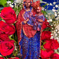 Large Ezili Danto Candle + Erzulie Dantor + Zilí Dantó + 24K Gold + Protection + Justice + Lesbian + Transgender + Mother + Cleansed & Fixed