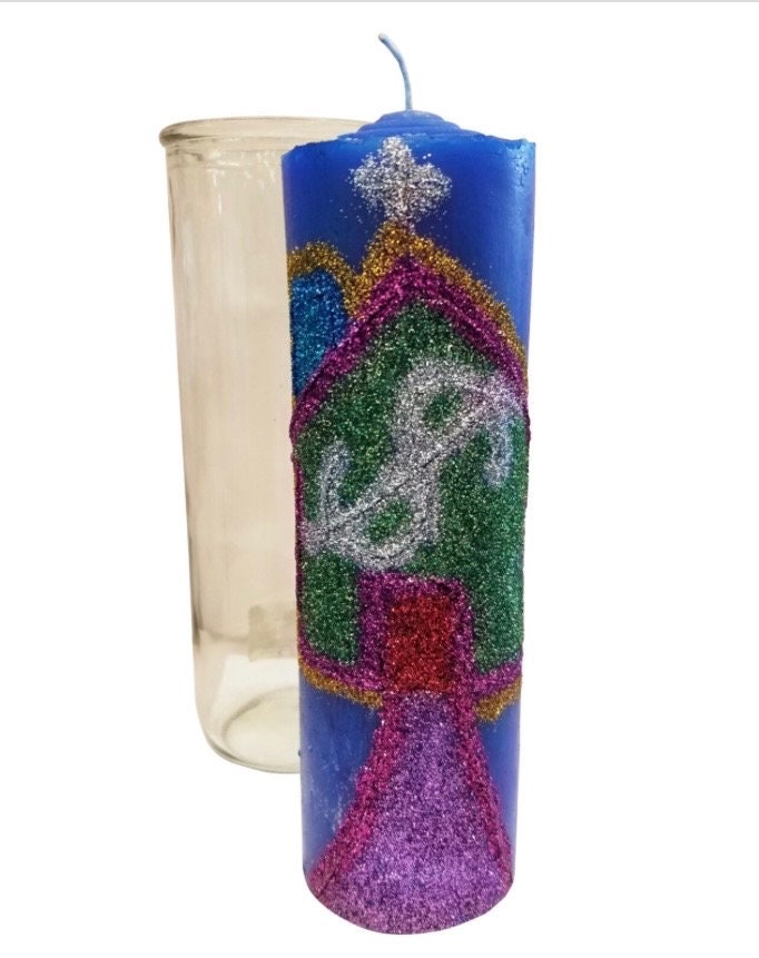 House Blessing Hand-Carved Candle + Home