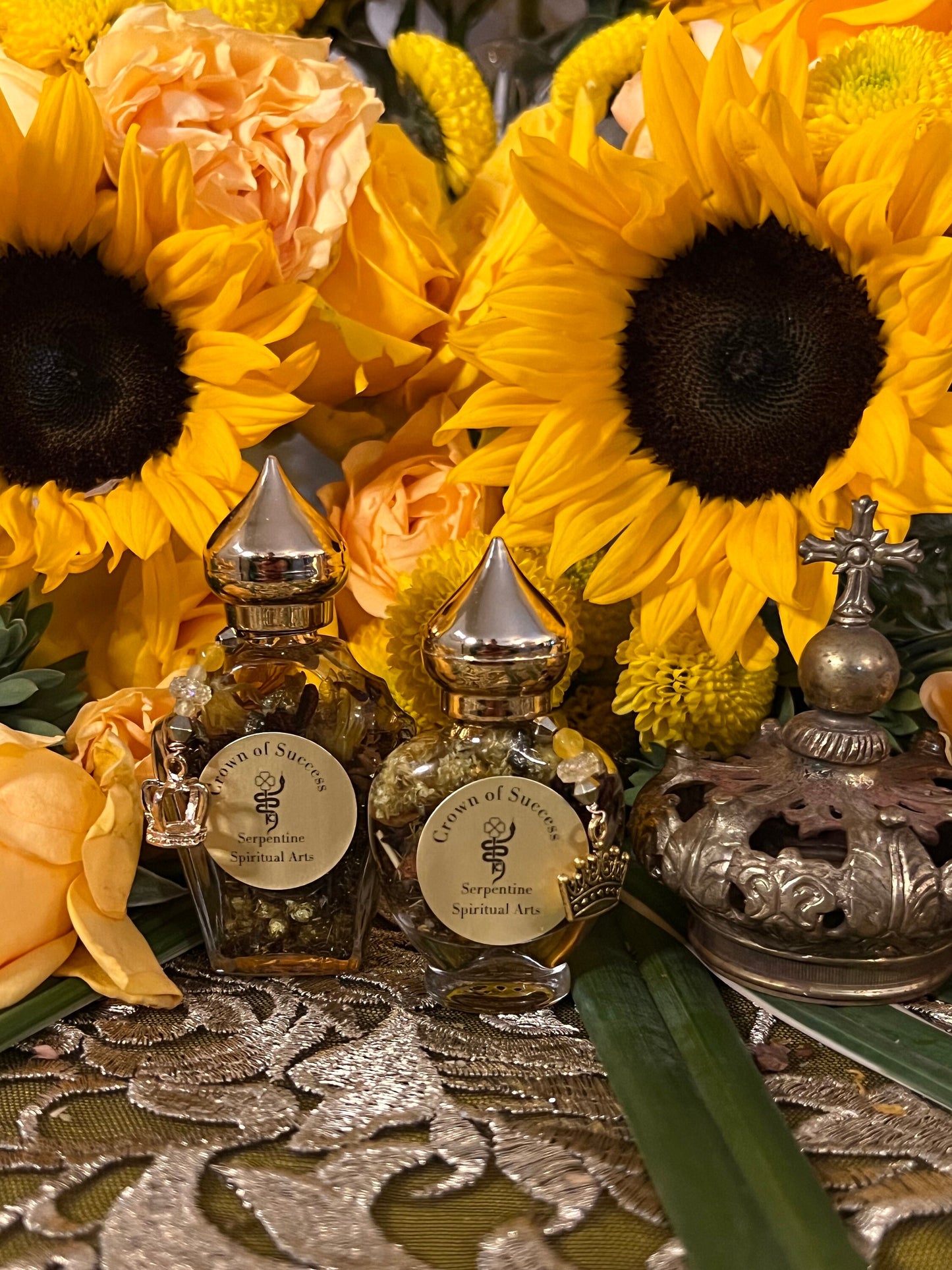 Crown of Success Oil + Recognition + Fame + 24K Gold + Recognition + Climb Socially
