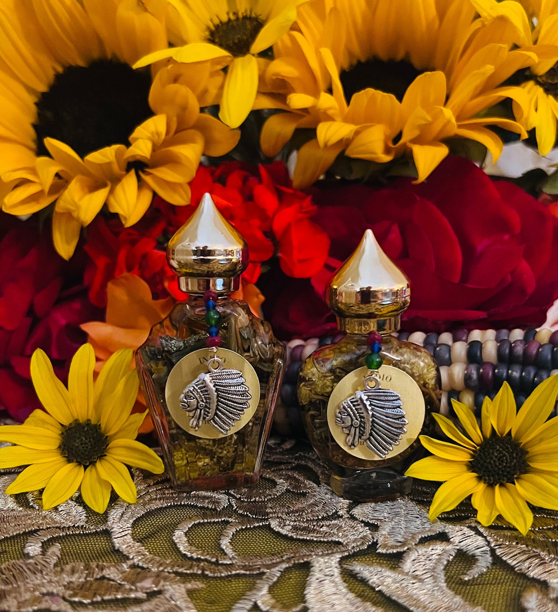 Indio Oil + Protection + Abundance + Blessings + Indian Spirit Guide + Indigenous + Native American