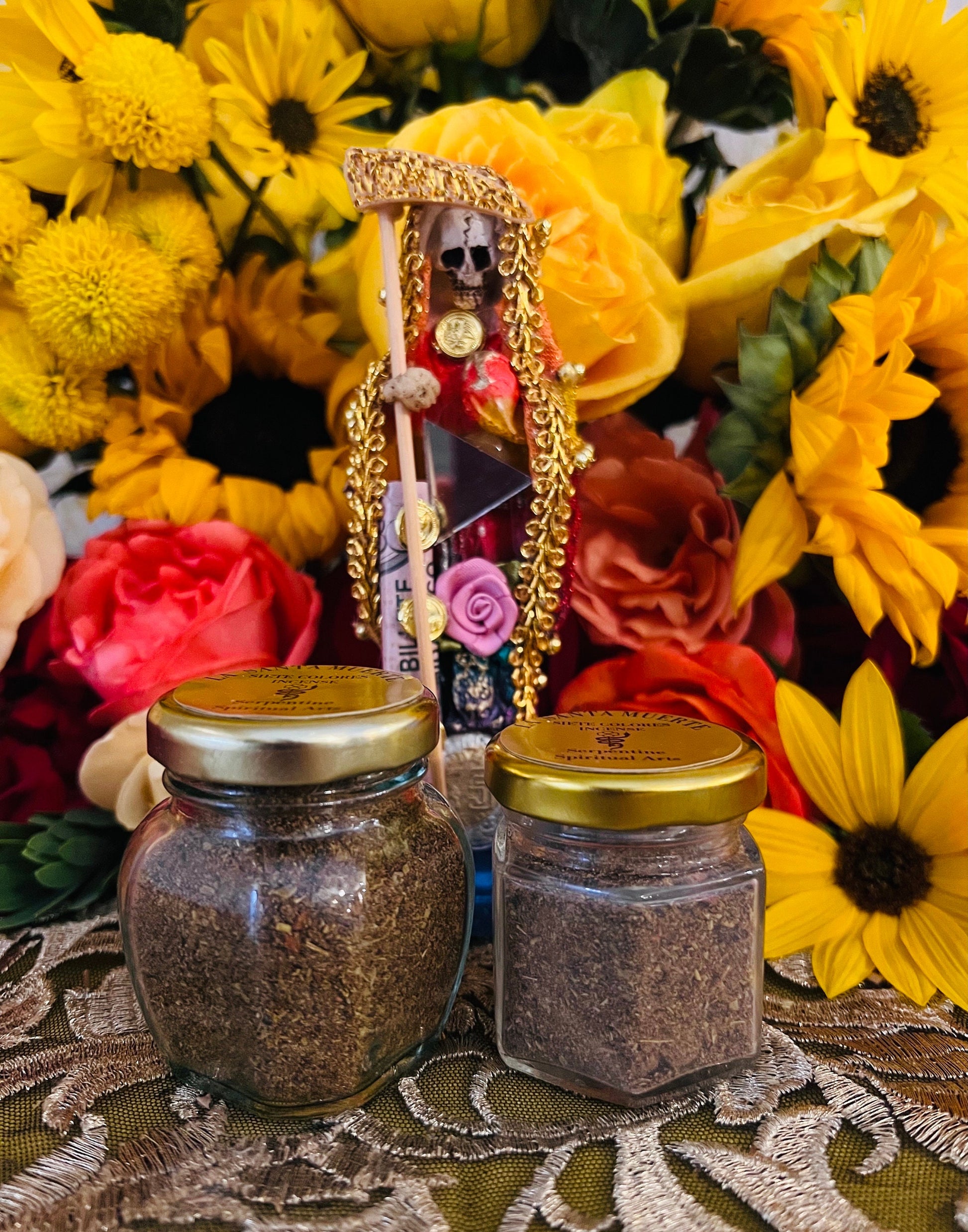 Santa Muerte Siete Colores Incense (Siete Potencias) + Hand Blended + Sahumerio