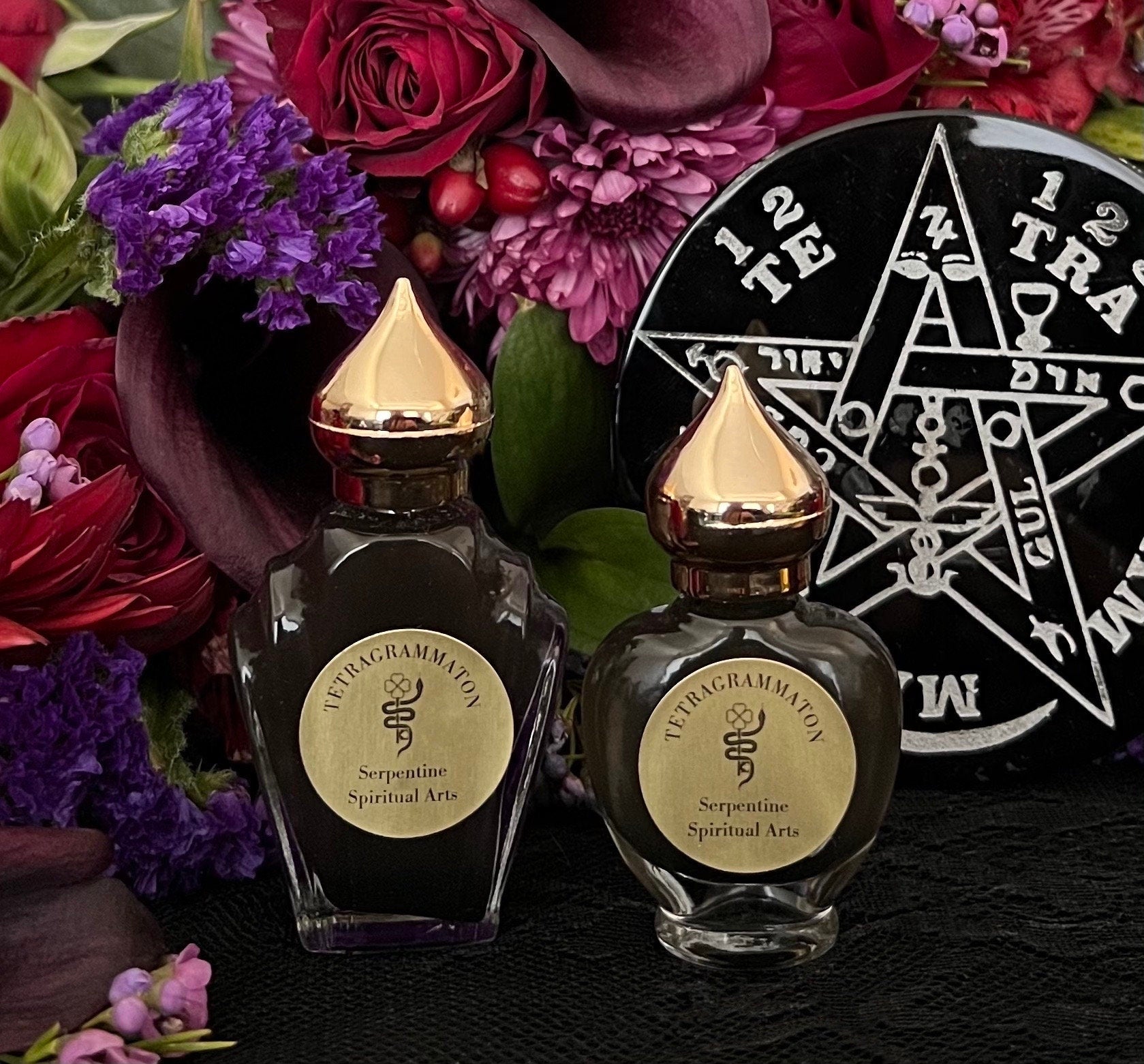 Tetragrammaton Oil + Aleister Crowley Recipe + Ritually Charged + Ceremonial Magick + Sorcery + Necromancy + Pentagram of Solomon + Purify