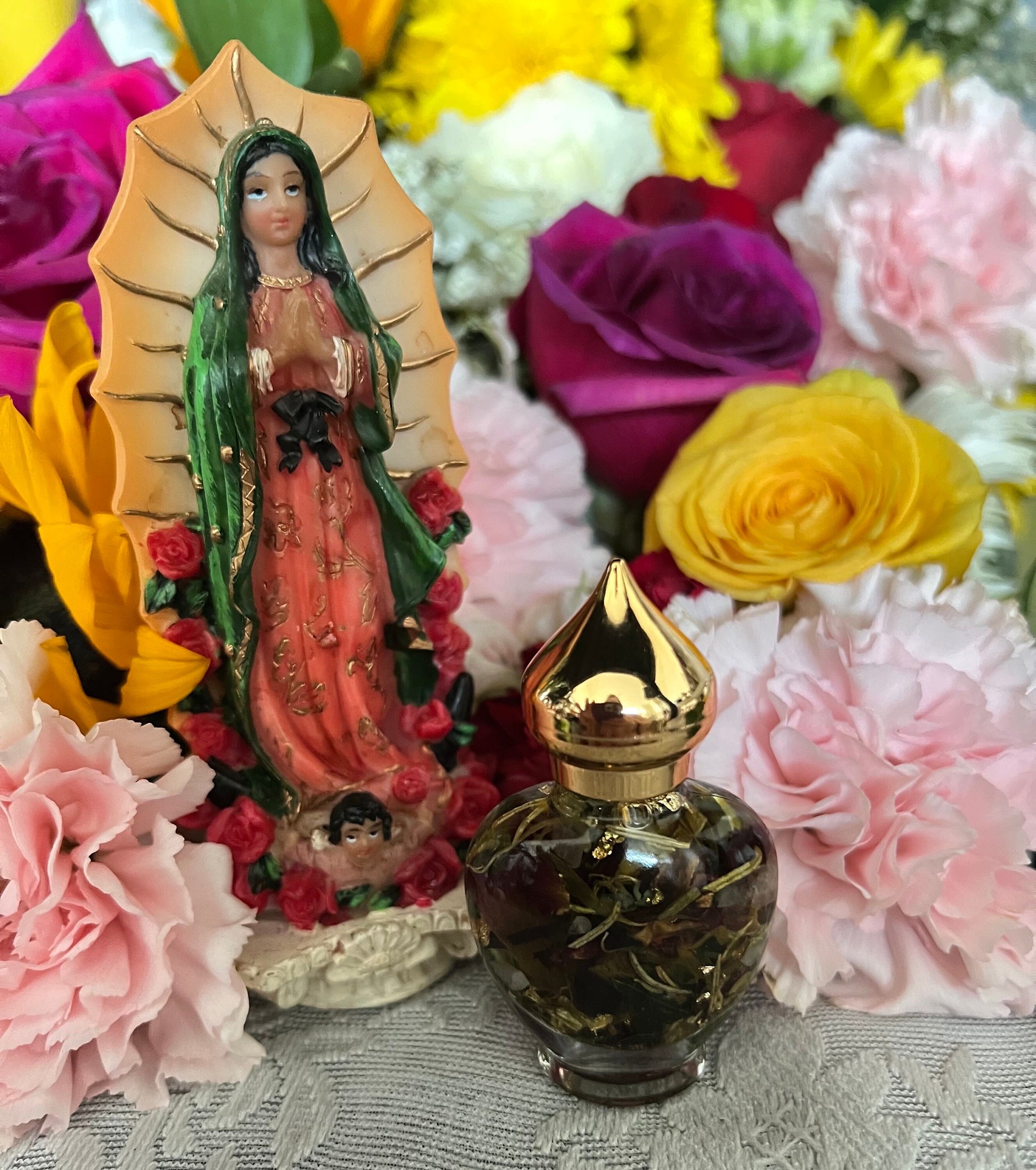 Virgen de Guadalupe Oil + La India + Tonantzin + Guadalupana + Divine Mother + Healing + Blessings