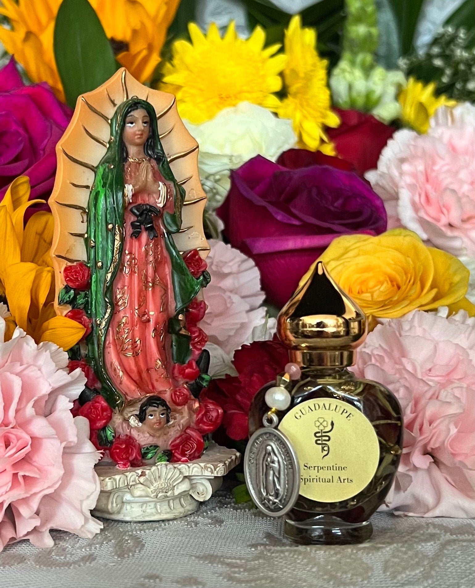 Virgen de Guadalupe Oil + La India + Tonantzin + Guadalupana + Divine Mother + Healing + Blessings