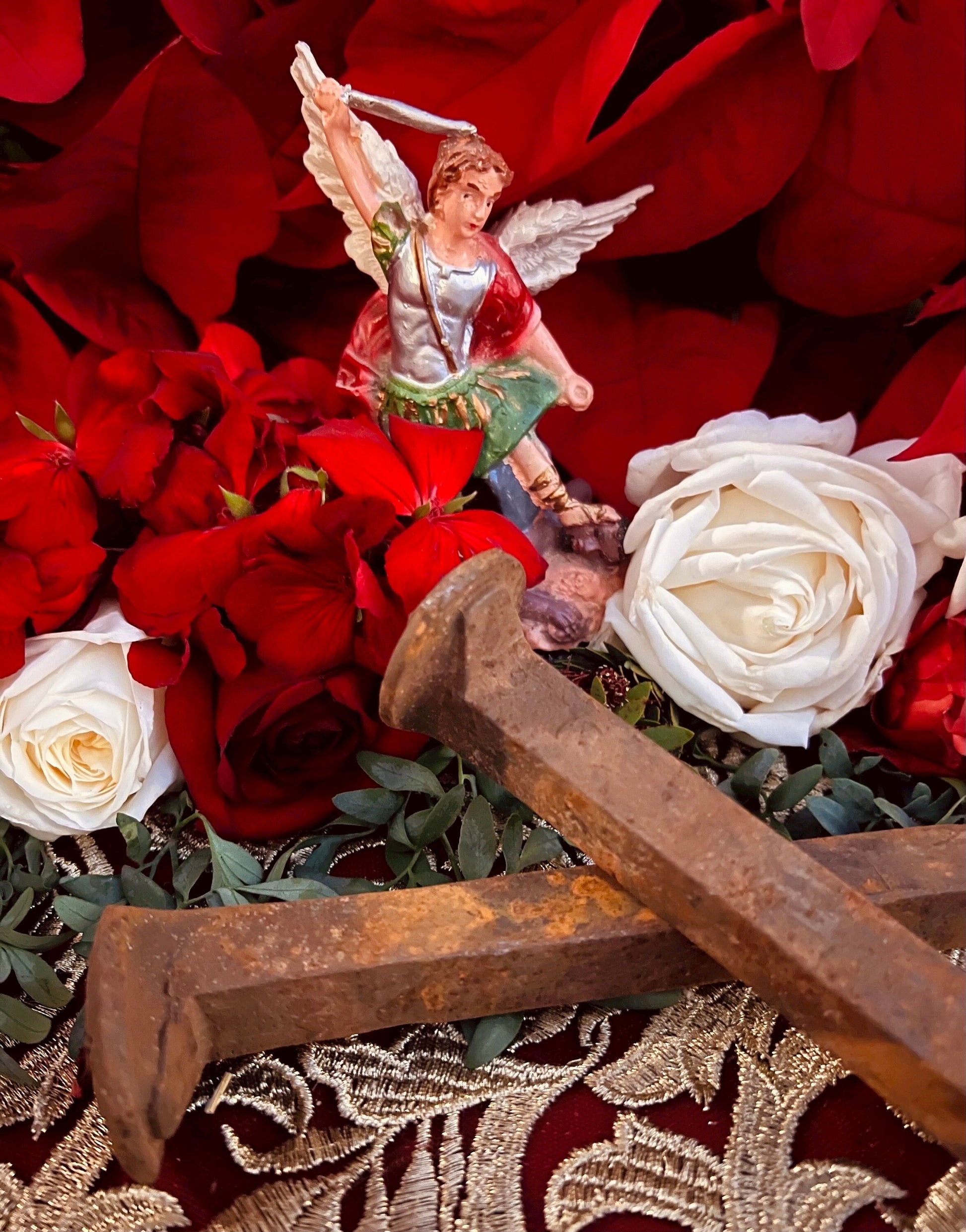 Railroad Spike + Blessed by Archangel Michael + Fiery Wall of Protection + Saint Michael