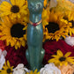 Large Cat Candle + Painted + Hoodoo + Conjure + Gato Negro