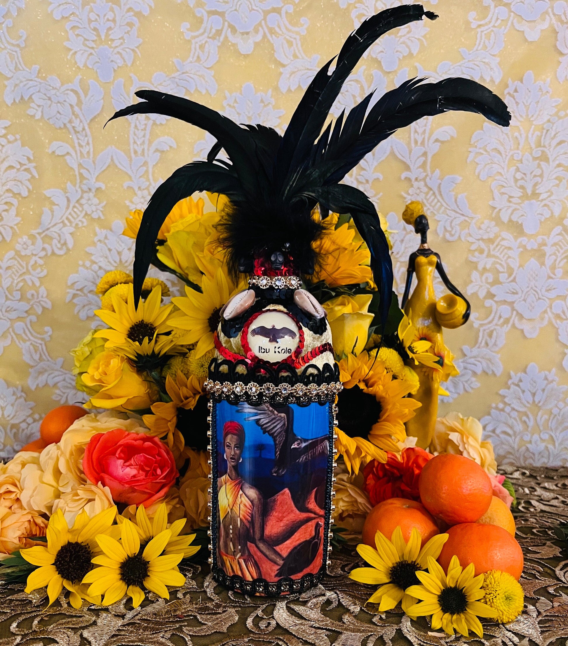 Oshun Ibu Kole Boutey + Bottle + Blessed + Made by Lukumi & Haitian Vodou Initiate + Spiritual Art + One of a Kind