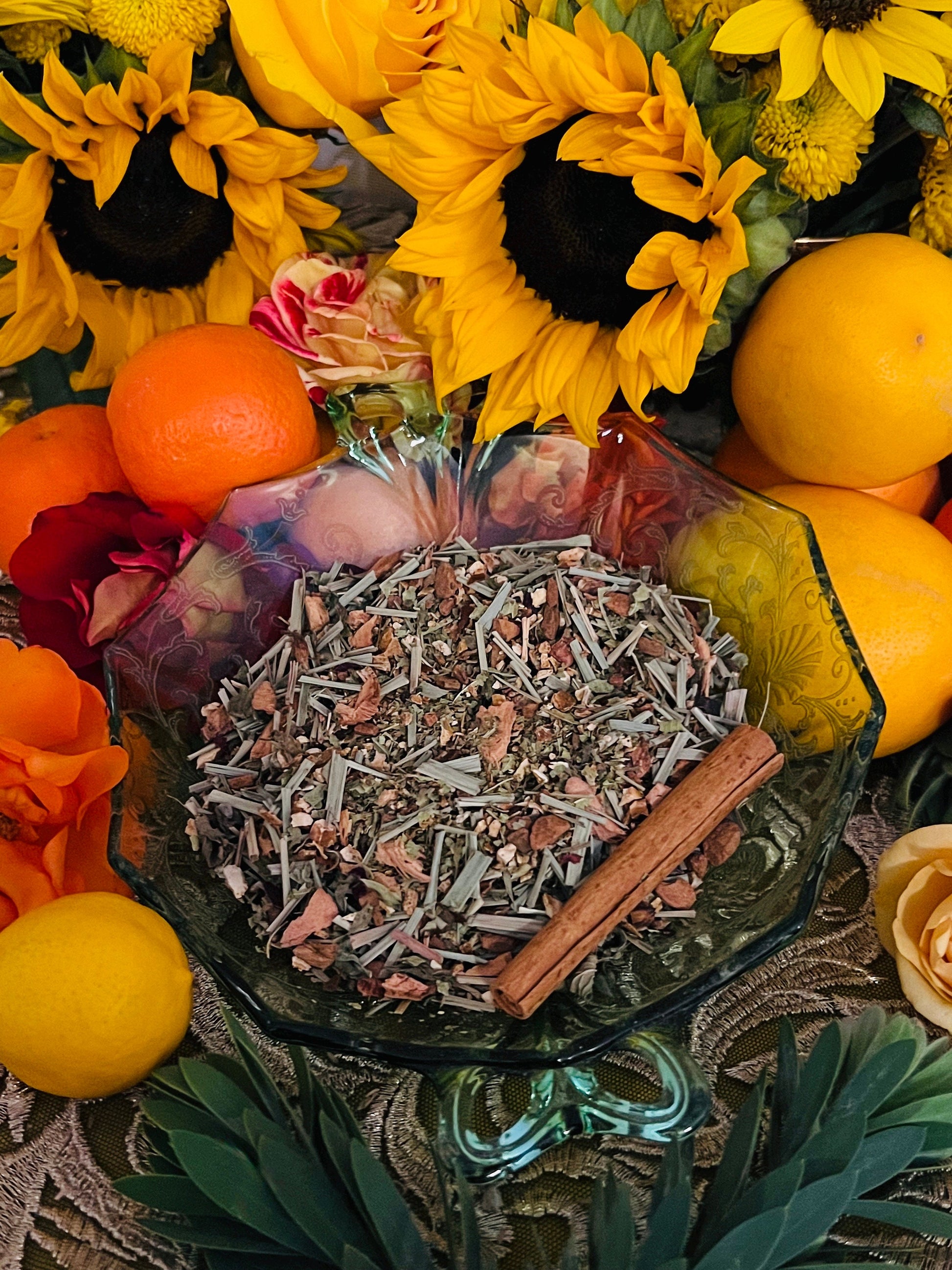 Van Van Candle Dressing Herbs + Luck + Money + Love + Mercury Retrigrade + Blessed