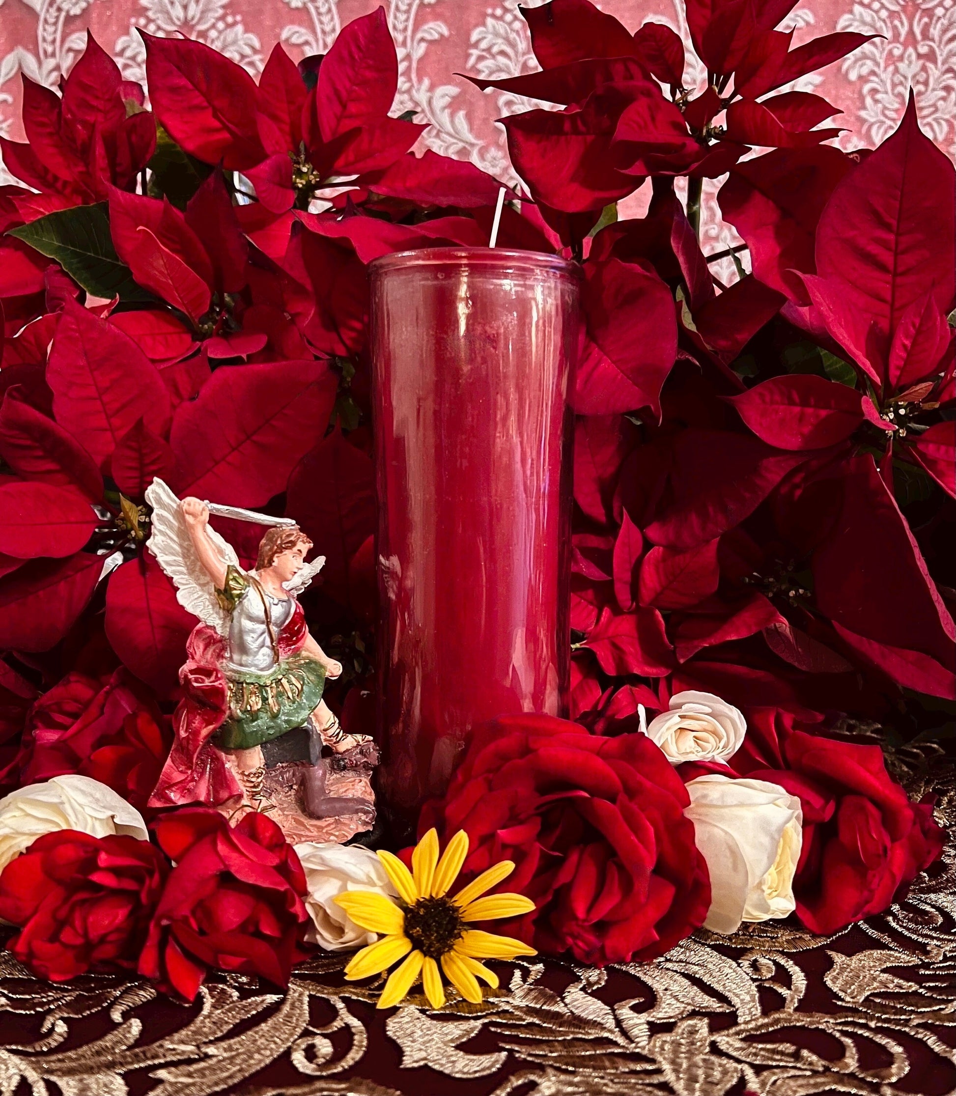Saint Michael Revocation Candle + Reverse Negativity + Destroy All Evil + Protection & Justice + San Miguel + Revocacion