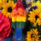 Santa Muerte Rainbow Candle + LGBTQI Pride + Gay + Road Opener + Blessed + 24K Gold