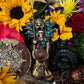 Santa Muerte Azteca Statue + 24K Gold + Baptized + Fixed + Made in Mexico