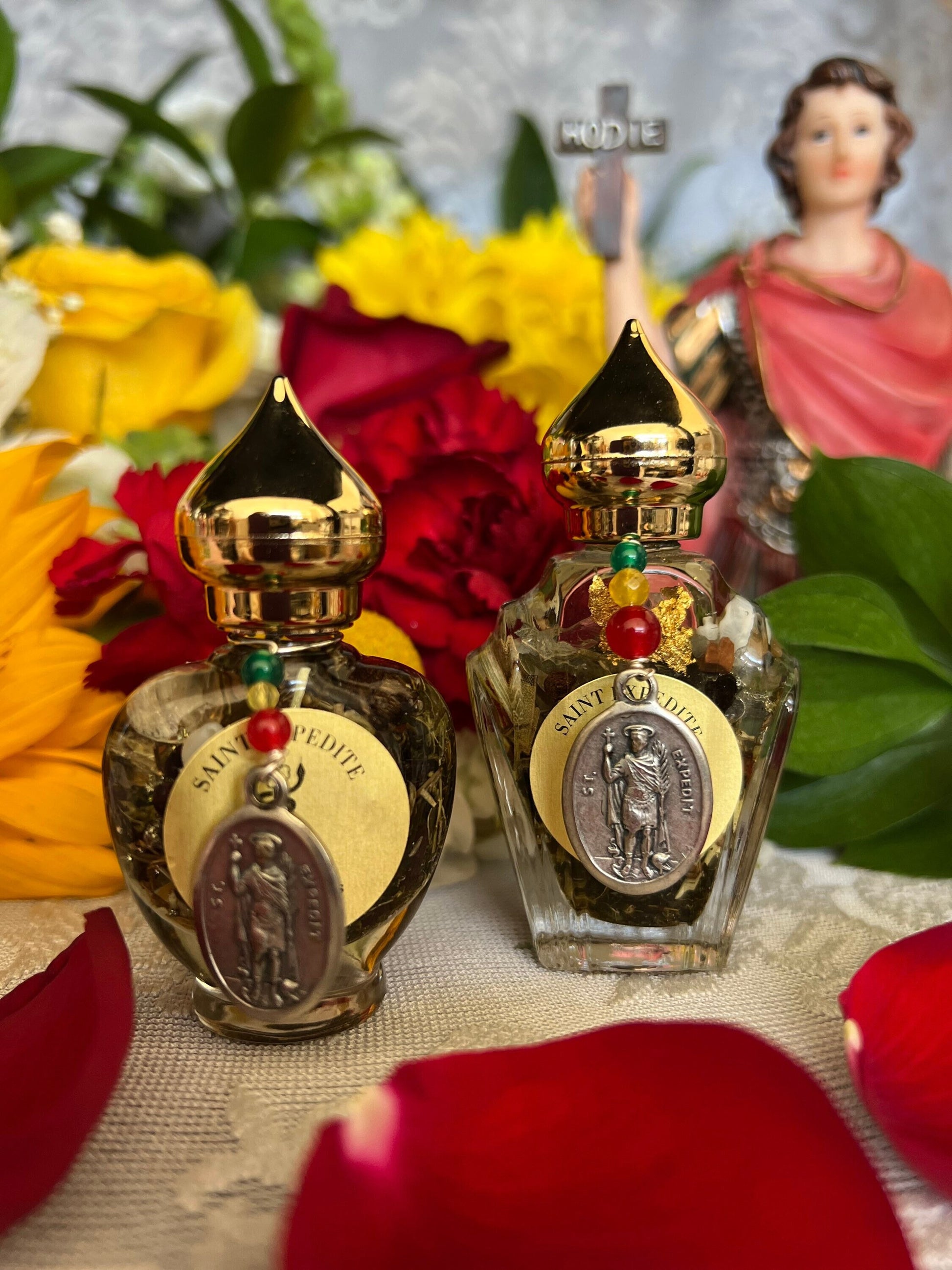 Saint Expedite Oil + Fast Luck + Money + Saint Expedit + Expedee + San Expedito + Expeditus