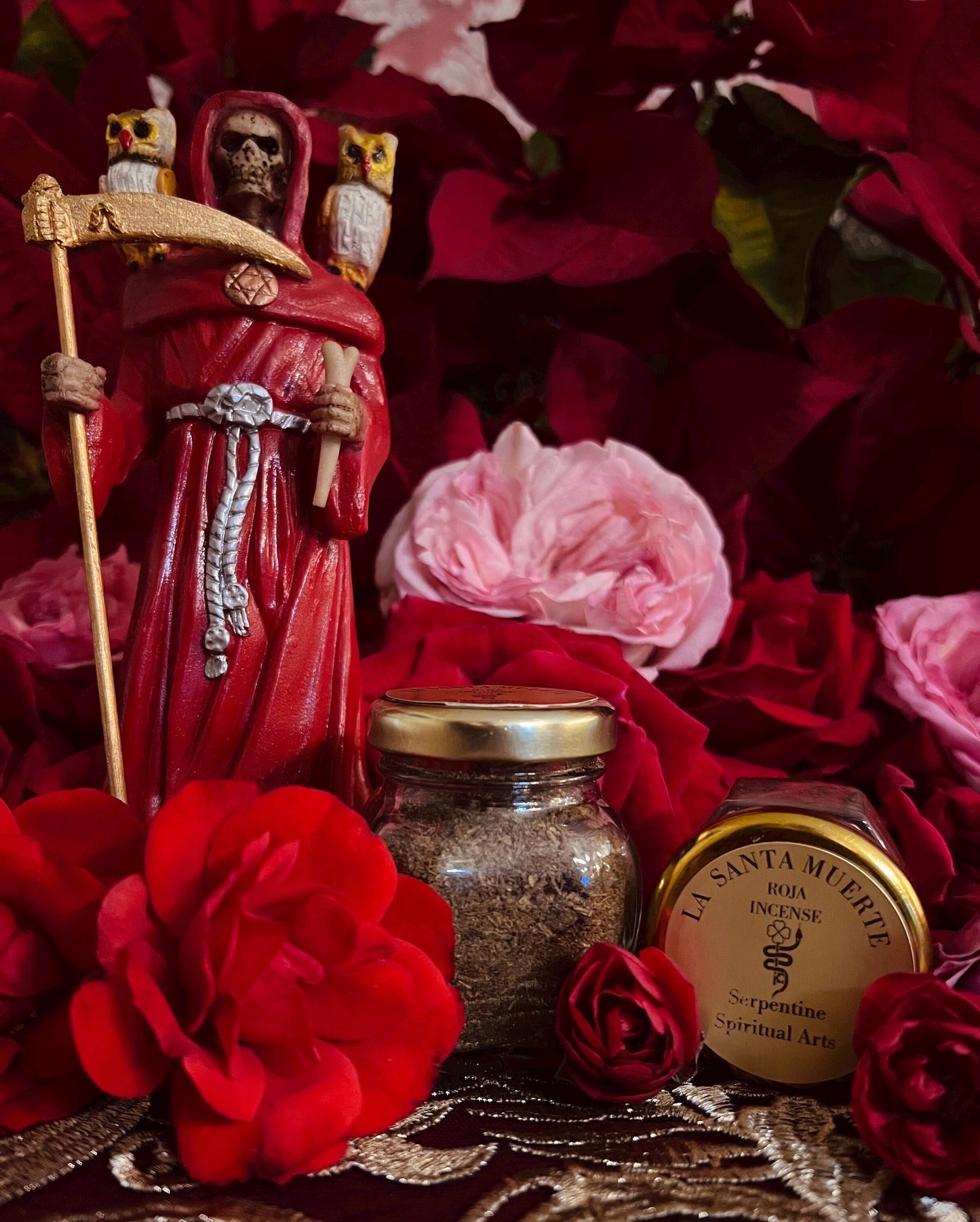 Santa Muerte Roja Incense + Hand Blended + Sahumerio