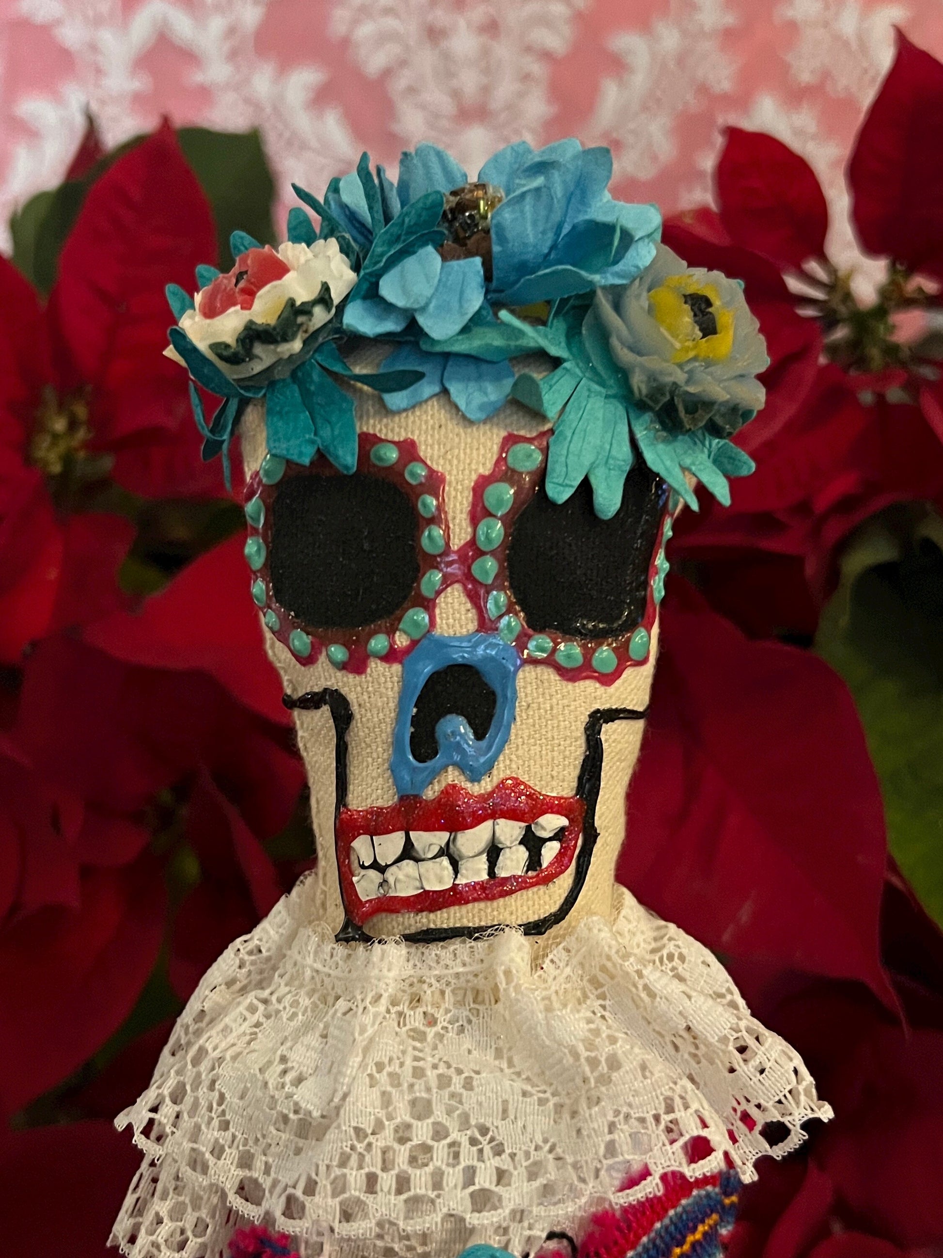 Handcrafted Dia de los Muertos Doll + Day of the Dead + Cleansed and Blessed + Ancestors + Sells for More in Galleries!