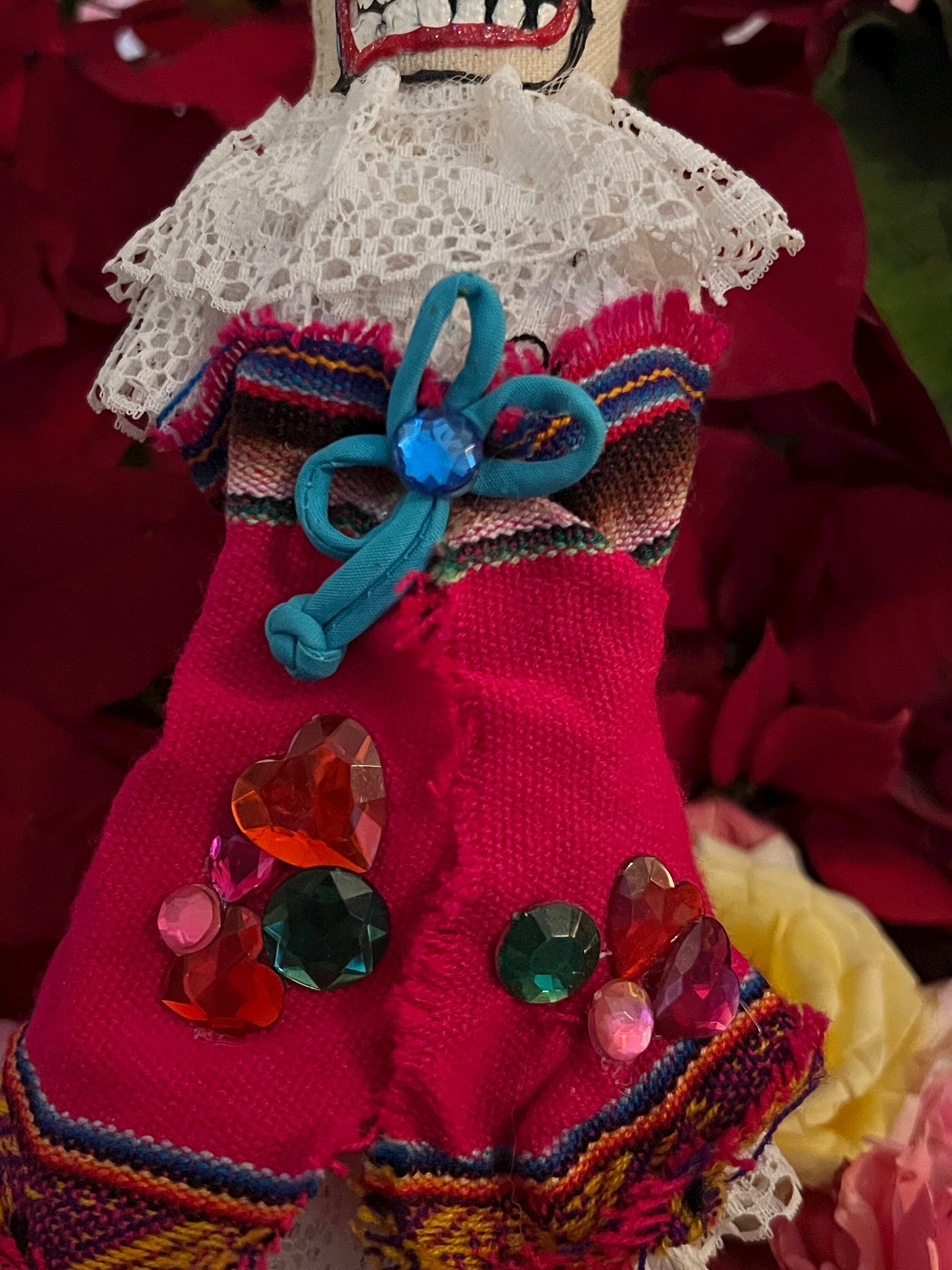 Handcrafted Dia de los Muertos Doll + Day of the Dead + Cleansed and Blessed + Ancestors + Sells for More in Galleries!