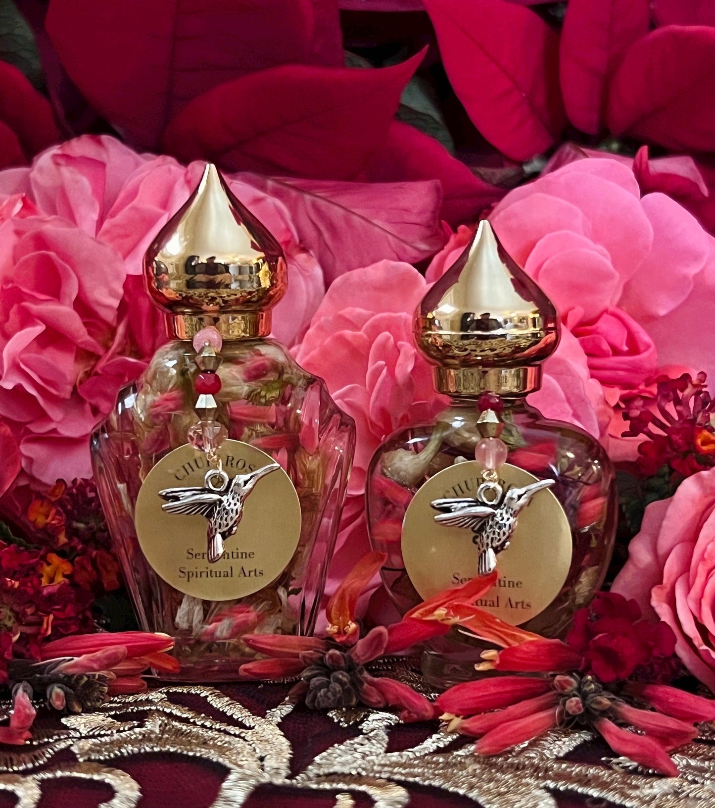 AUTHENTIC Chuparrosa Oil! Wildcrafted Ingredients! Traditional Brujeria + Chuparosa + Sweet Love + Friendship + Abundance + Luck + Colibrí